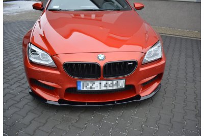 Накладка сплиттер на передний бампер на BMW M6 F06 Gran Coupe